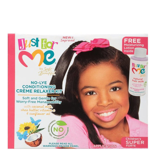 JUST FOR ME! NO-LYE CONDITIONING CRÉME RELAXER KIT SUPER