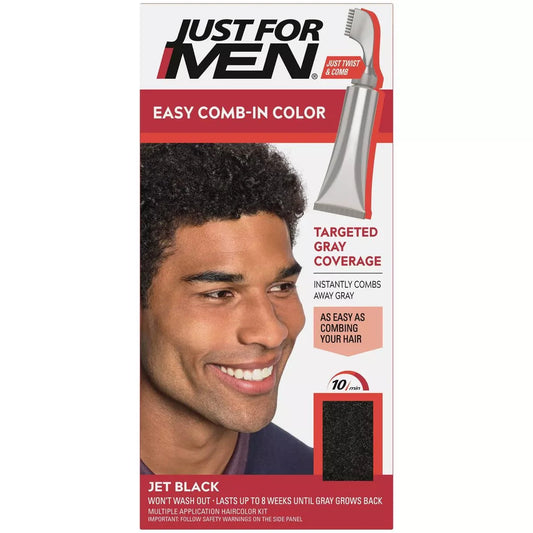 JUST FOR MEN EASY COMB-IN COLOR JET BLACK A-60