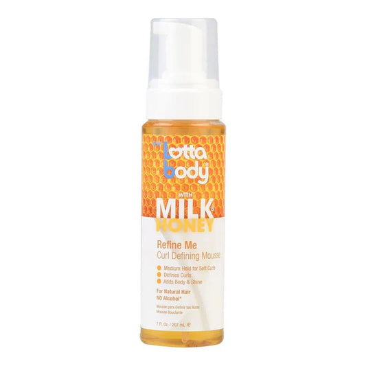 LOTTA BODY MILK&HONEY REFINE ME CURL DEFINING MOUSSE 7 OZ