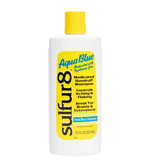 SULFUR8 AQUABLUE MEDICATED DANDRUFF SHAMPOO GREAT BERRY FRAGRANCE 7.5OZ