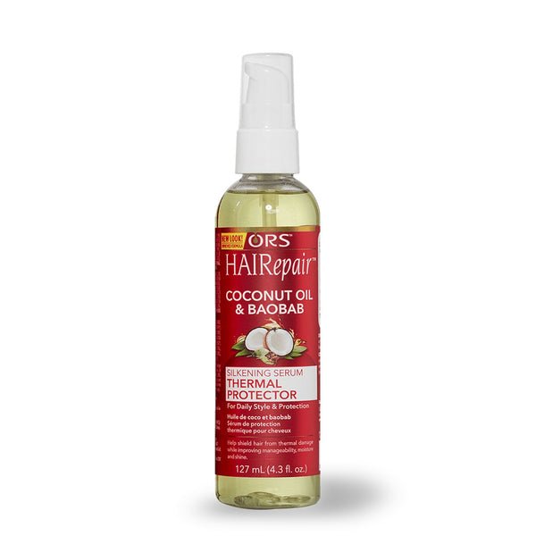 Sérum Soie Huile de Coco & Baobab ORS HAIRepair Protection Thermique pour Coiffage Quotidien & Protection (127 ml)