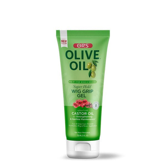 ORS Olive Oil FIX-IT Grip Gel Infused with Castor Oil For Strengthening & Hairline Maintenance Ultra Hold 5.0 oz