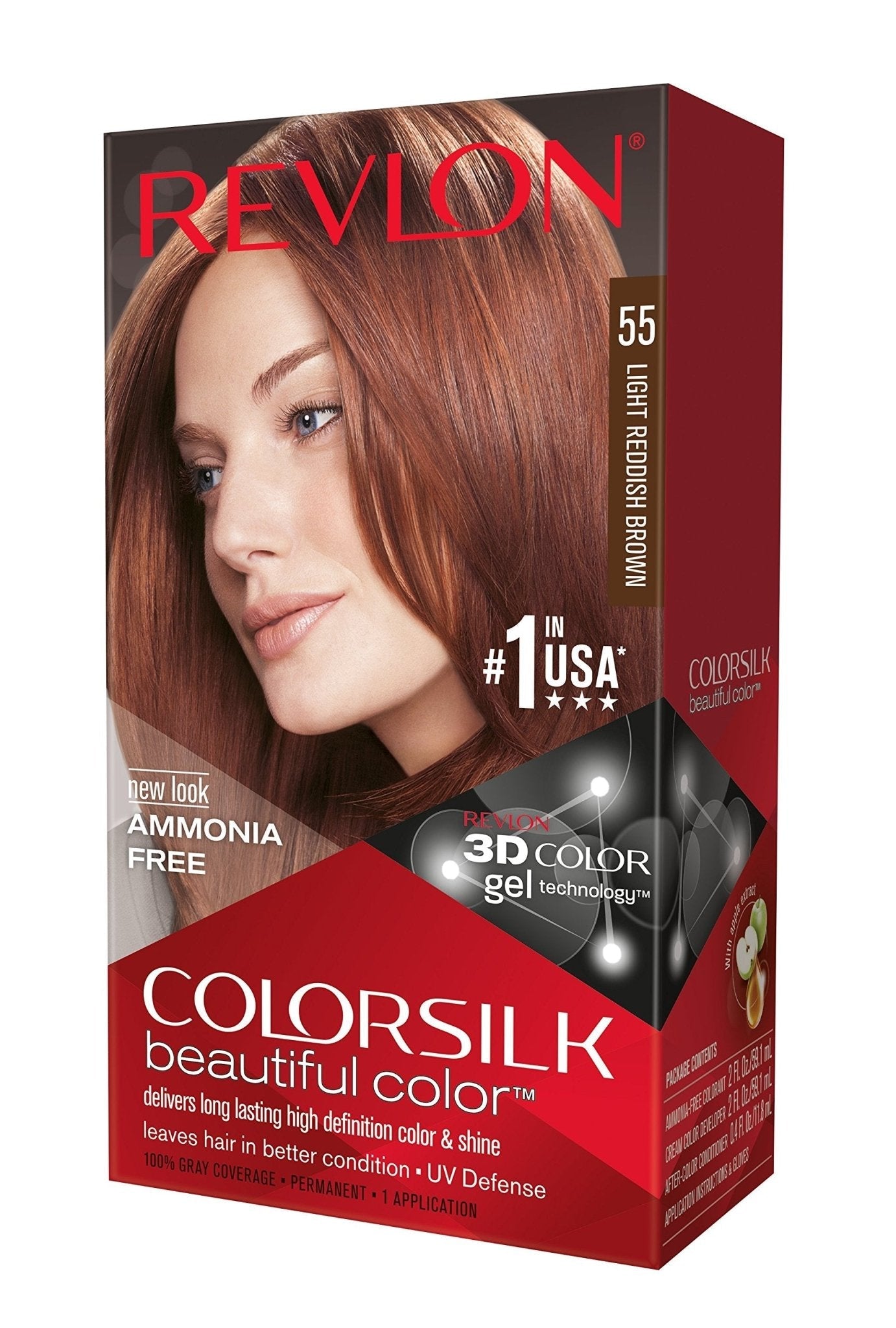 REVLON COLORSILK BEAUTIFUL COLOR - 55 CHÂTAIN CLAIR AUBURN