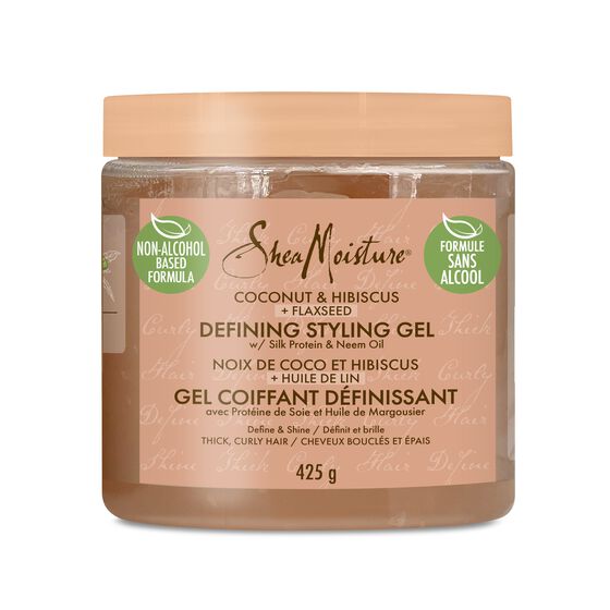 SHEAMOISTURE Gel coiffant définissant noix de coco et hibiscus 15 oz