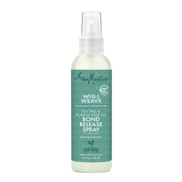 SHEAMOISTURE Spray Capillaire Hydratant Rehausseur de Brillance Démêlant Perruques et Ondulations à l'Huile d'Arbre à Thé et de Graines de Bourrache, 121 ml